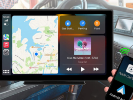 A wireless heads up car display.