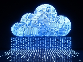 Cloud computing technology concept.
